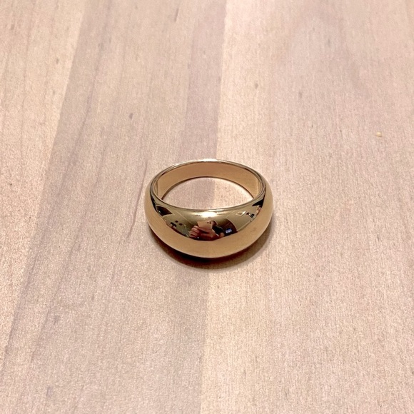 Chunky Gold Dome Ring - - Picture 3 of 3